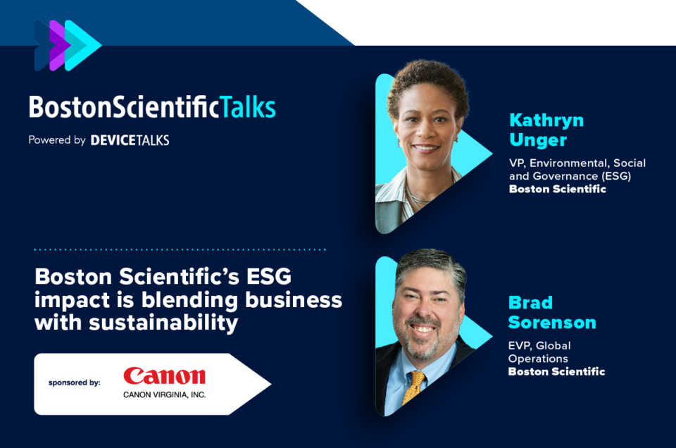 Boston Scientific's ESG impact is blending business with sustainability