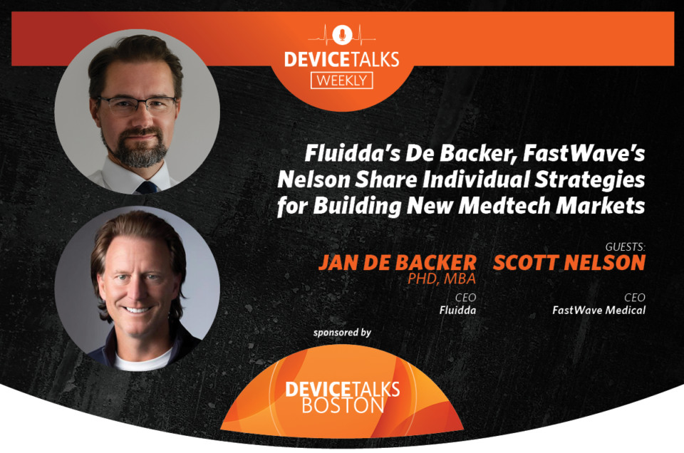 Fluidda’s De Backer, FastWave’s Nelson Share Individual Strategies for Breaking into Medtech Markets