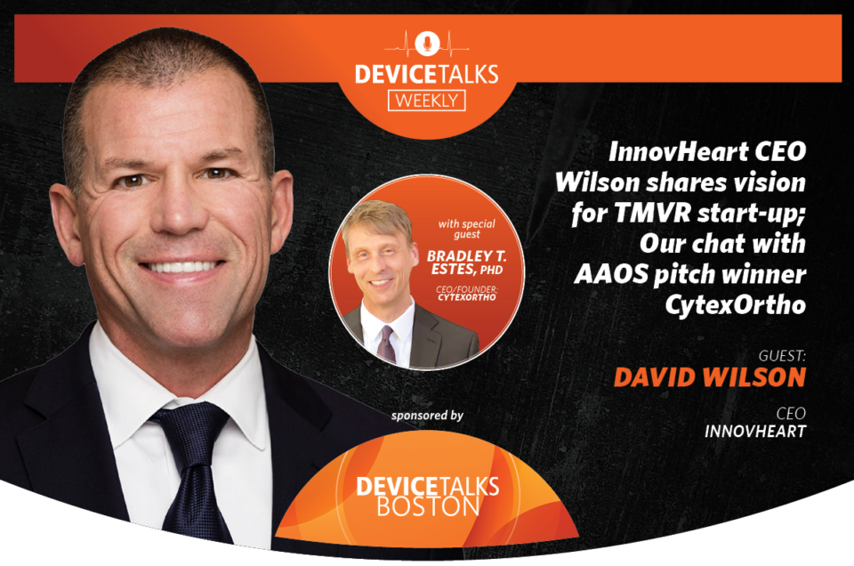 InnovHeart CEO Wilson shares vision for TMVR start-up; Our chat with AAOS pitch winner CytexOrtho