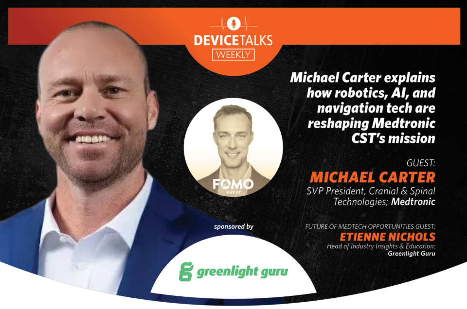 Michael Carter explains how robotics, AI, and navigation tech are reshaping Medtronic CST’s mission